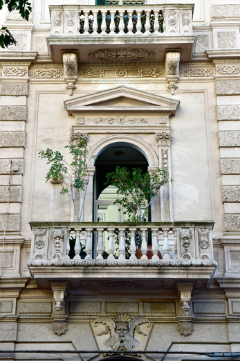 Balcone della facciata esterna del b&b