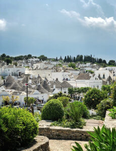 Vista di Alberobello in Puglia